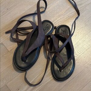 Brown Leather Sandals